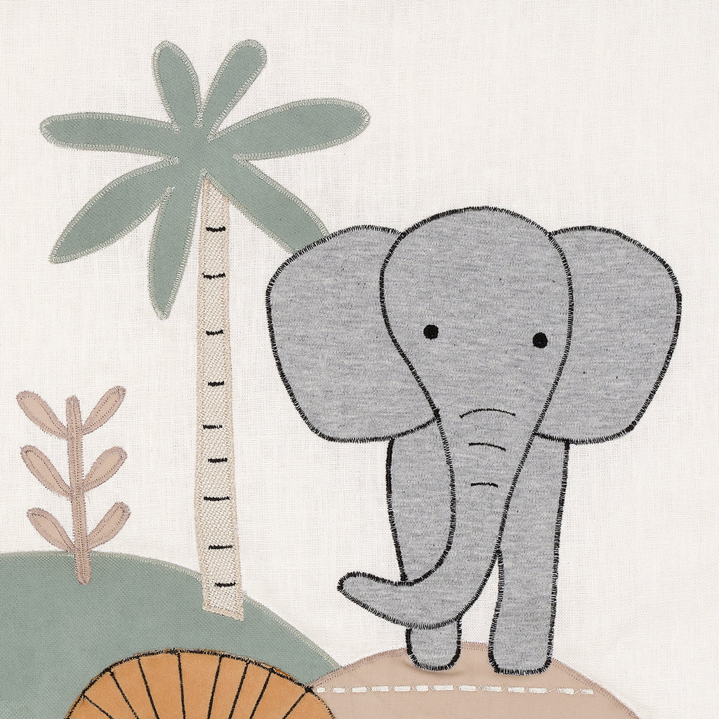 Lambs Ivy Jungle Adventure Linen/Cotton 3-Piece Crib Bedding Set