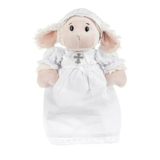 Ganz Plush Christening Lamb-Cream 10"