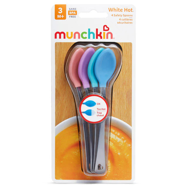 Munchkin White Hot® Safety Spoons-4 Pack