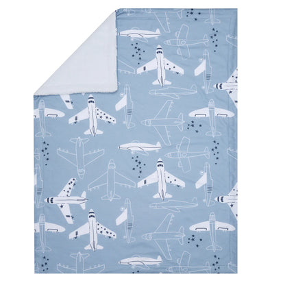 Bedtime Original Little Aviator Airplane Soft Fleece Blanket