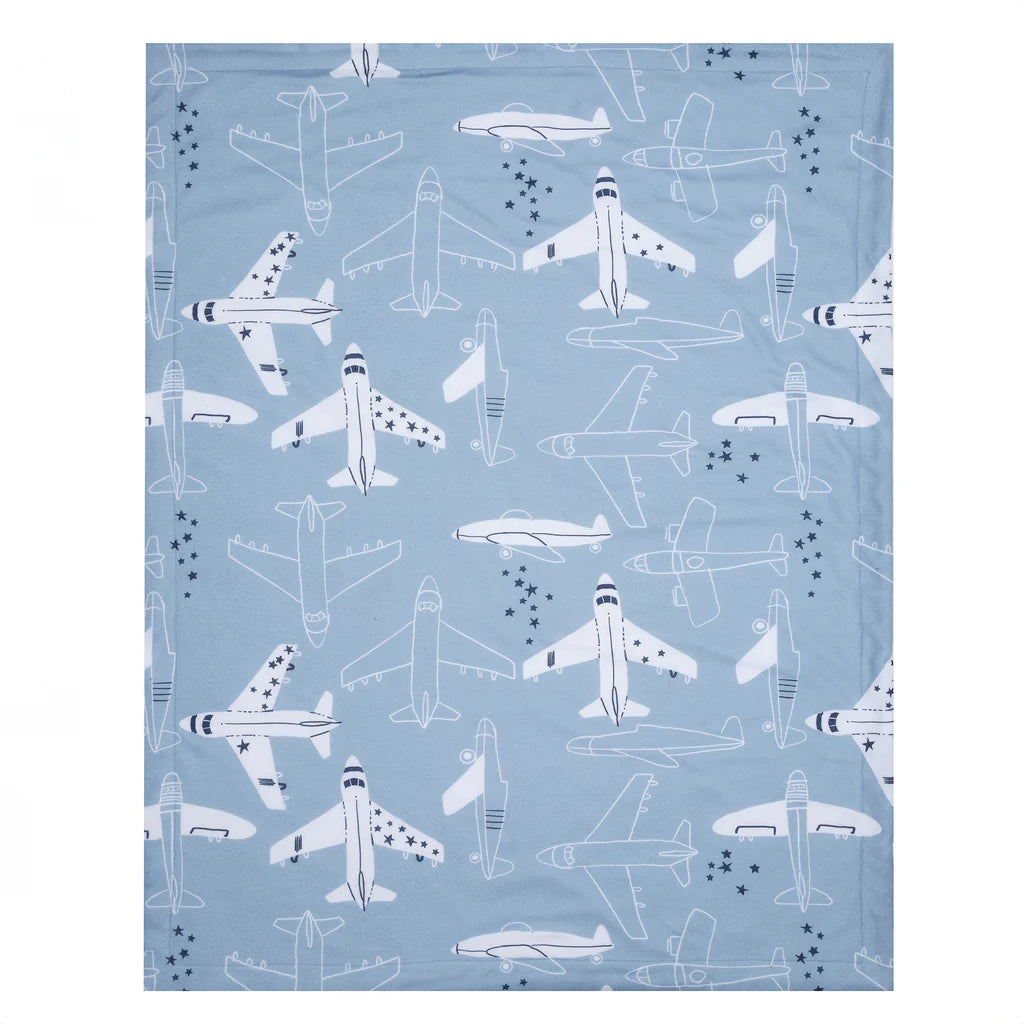 Bedtime Original Little Aviator Airplane Soft Fleece Blanket