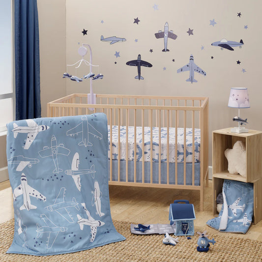 Bedtime Original Little Aviator 3-Piece Airplane Bedding Crib Set