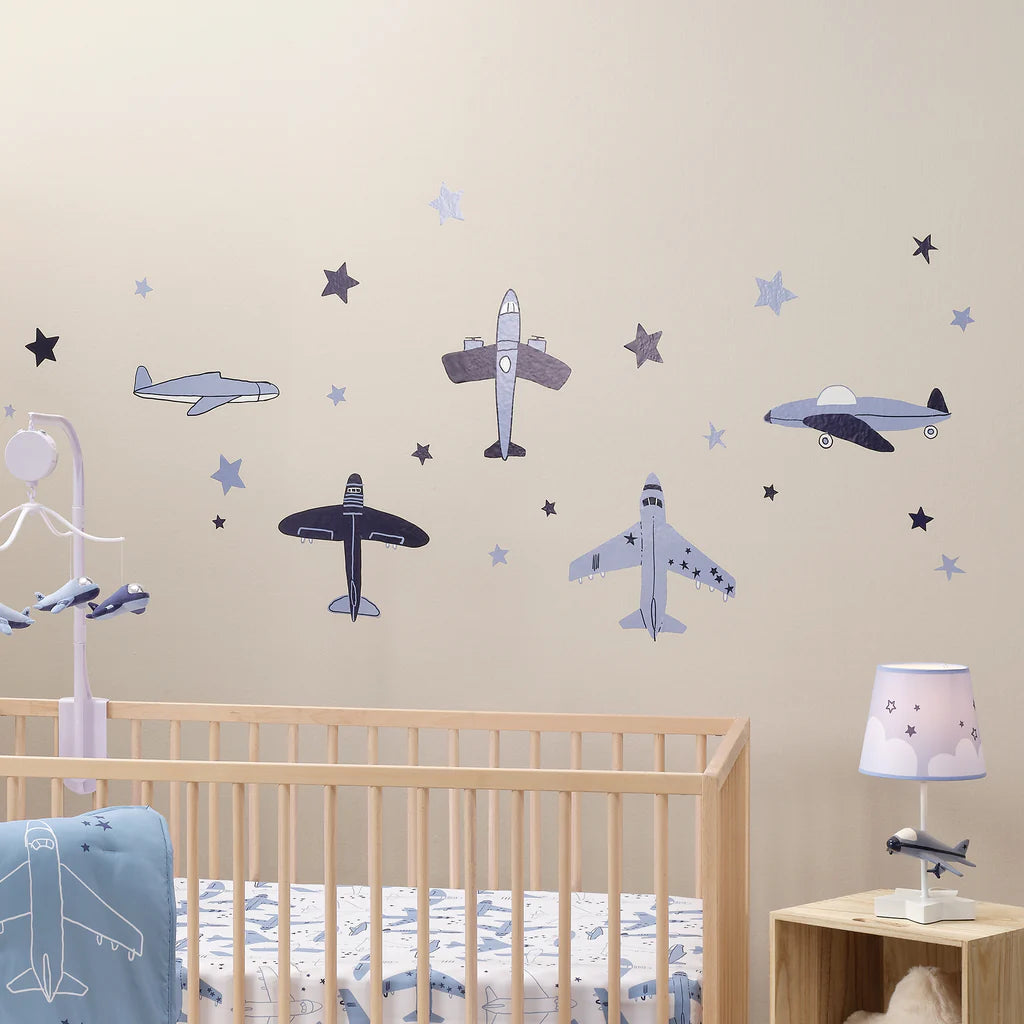 Bedtime Original Little Aviator Airplane & Stars Wall Decals/Stickers