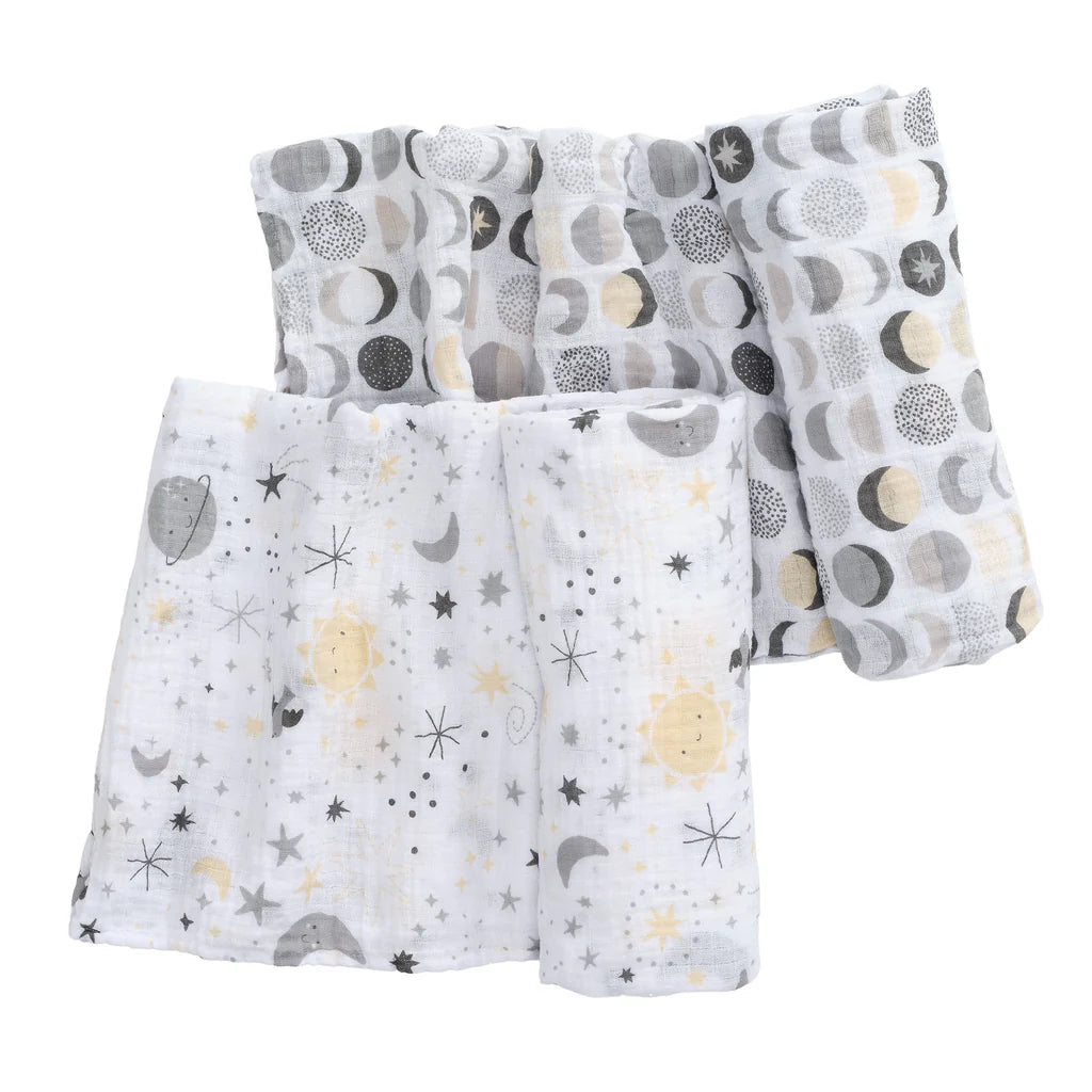 Bedtime Original Little Star Celestial Cotton Muslin Swaddle Blankets 2-Pack