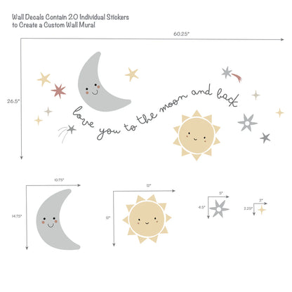 Bedtime Original Little Star Celestial Moon & Stars Wall Decals