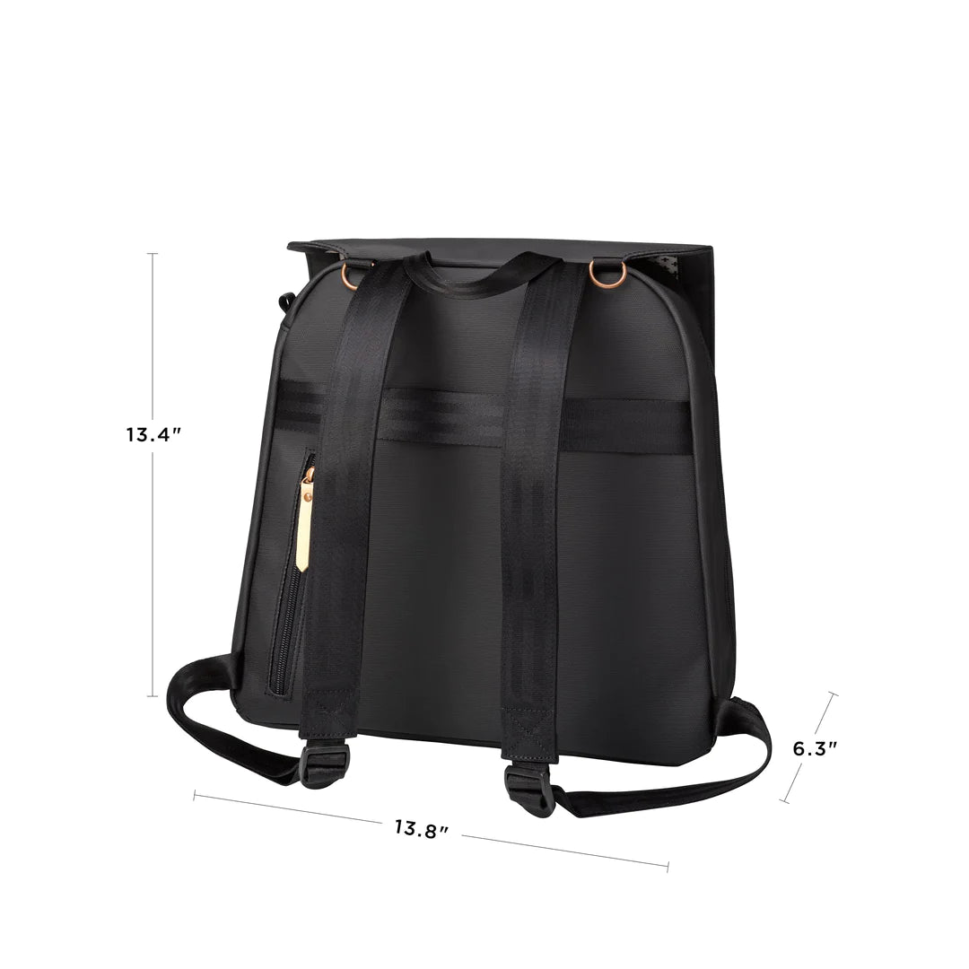 Petunia Pickle Bottom Meta Backpack - Black Matte Canvas