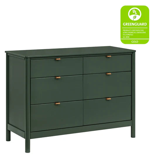 Babyletto Bondi 6-Drawer Assembled Dresser in Forest Green