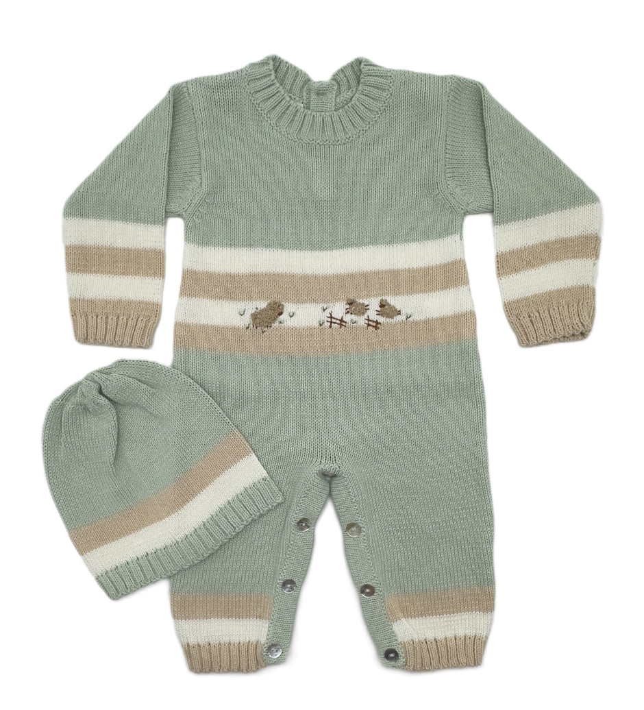 Baby Boy Blue take me home cotton knit set Joaquin