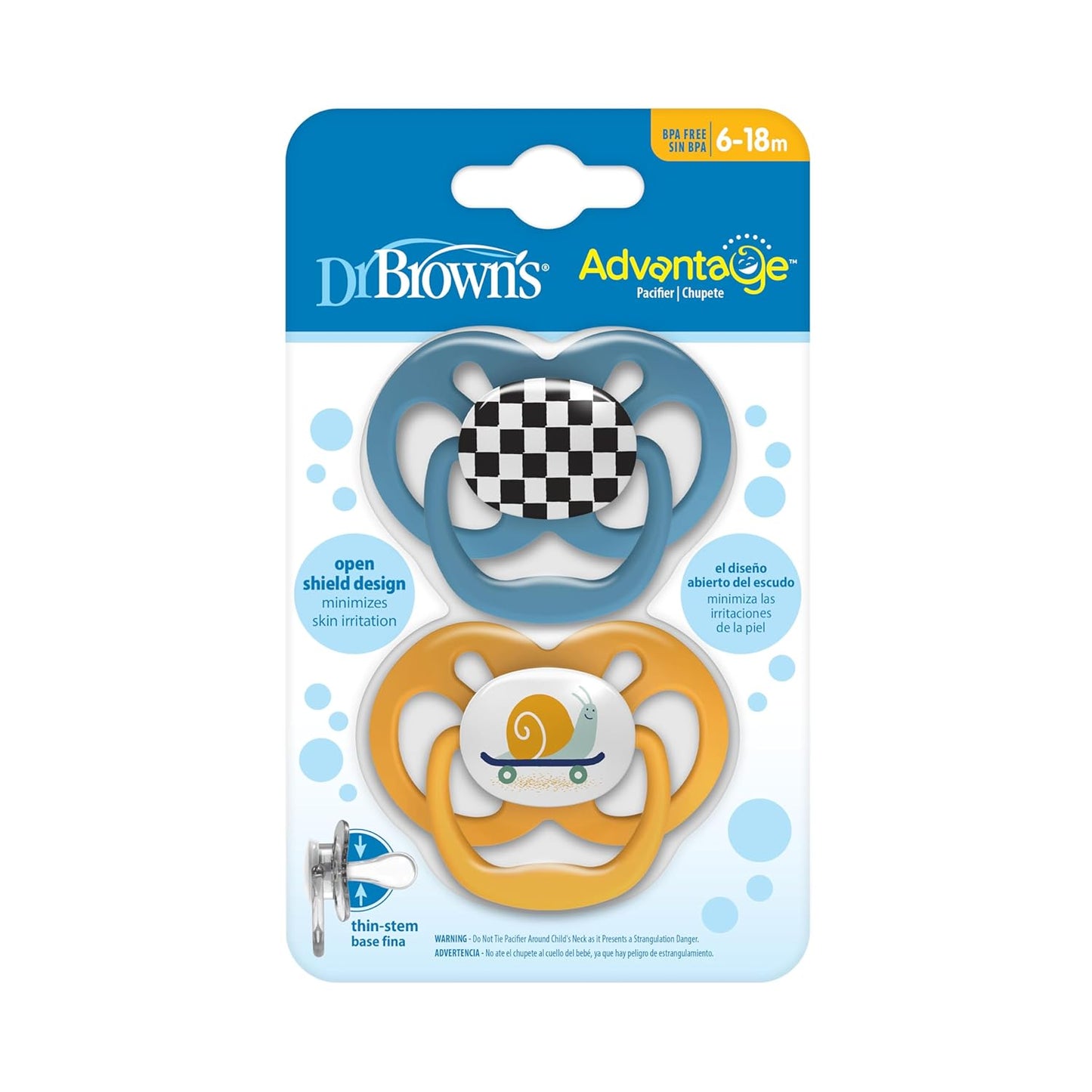 Dr. Brown’s™ Advantage™ Pacifiers Stage 2, 2 Pack