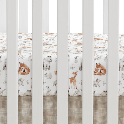 Lambs & Ivy Painted Forest 4-Pieces Bedding Set