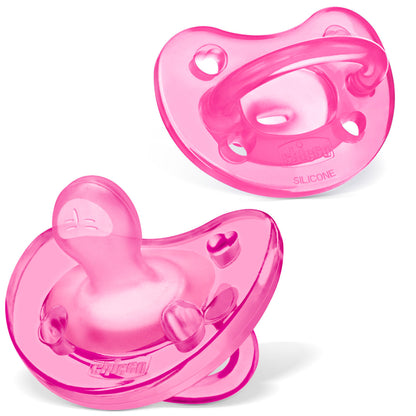 Chicco PhysioForm Silicone One-Piece Orthodontic Pacifier 16-24 Months, 2 Pack