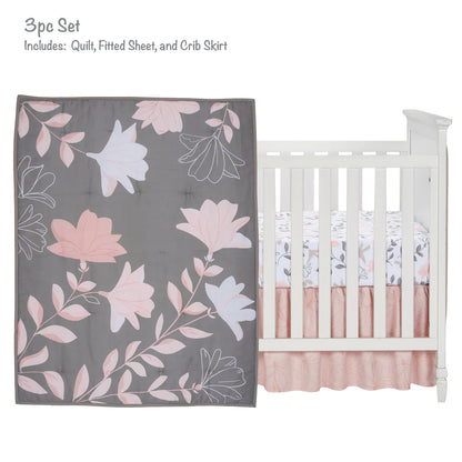 Lambs & Ivy Petals 3 Pieces Bedding Set