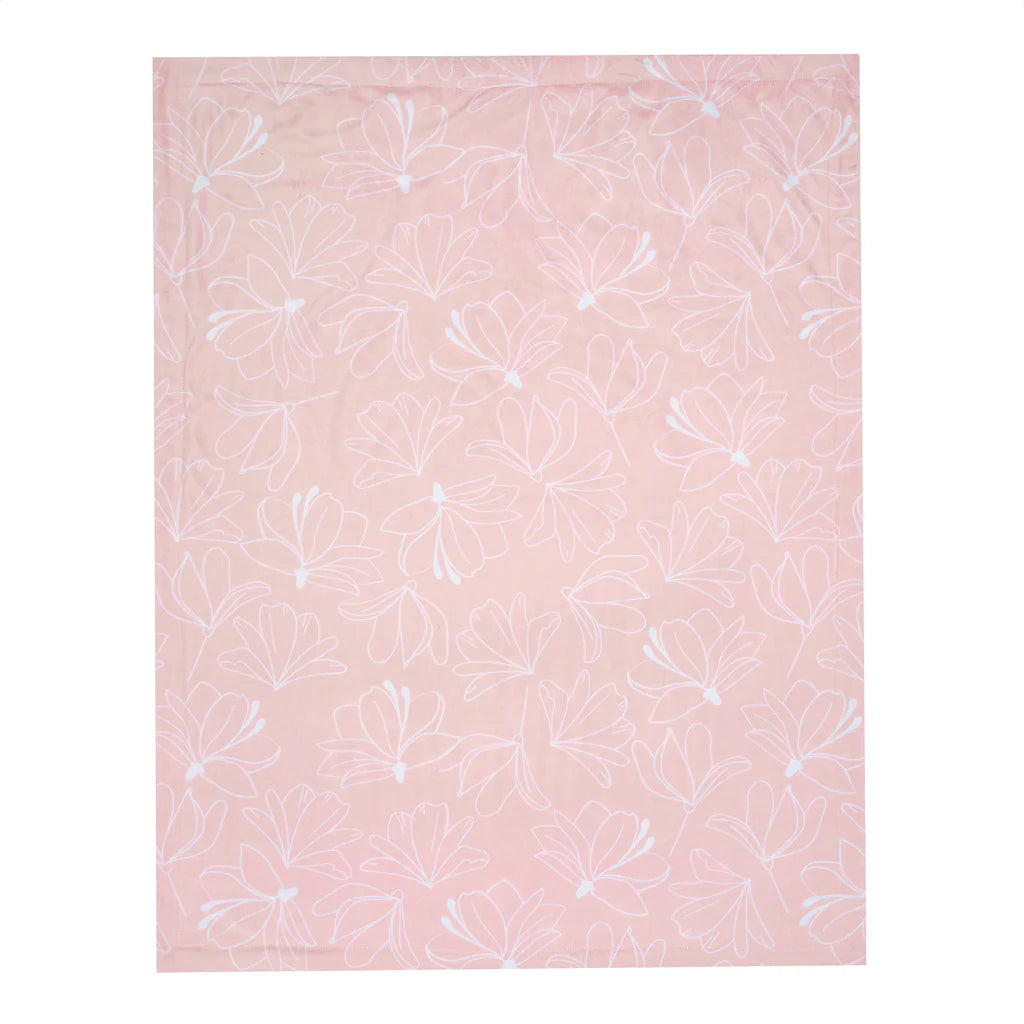 Lambs & Ivy Petals Soft Fleece Blanket