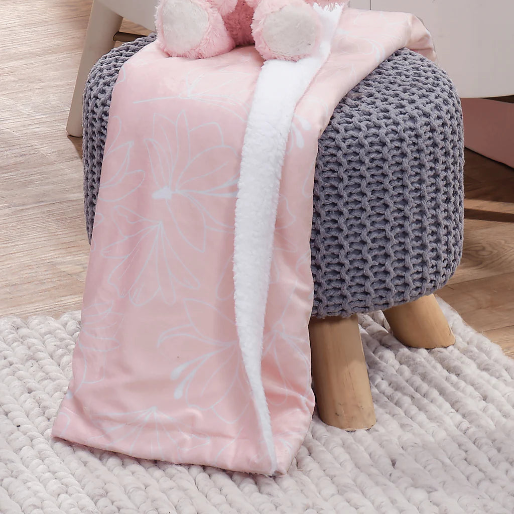 Lambs & Ivy Petals Soft Fleece Blanket