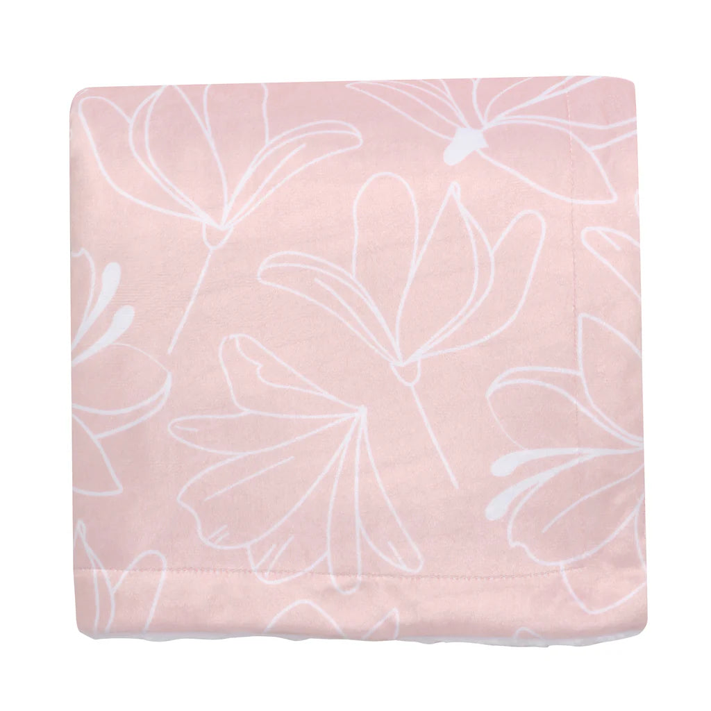 Lambs & Ivy Petals Soft Fleece Blanket