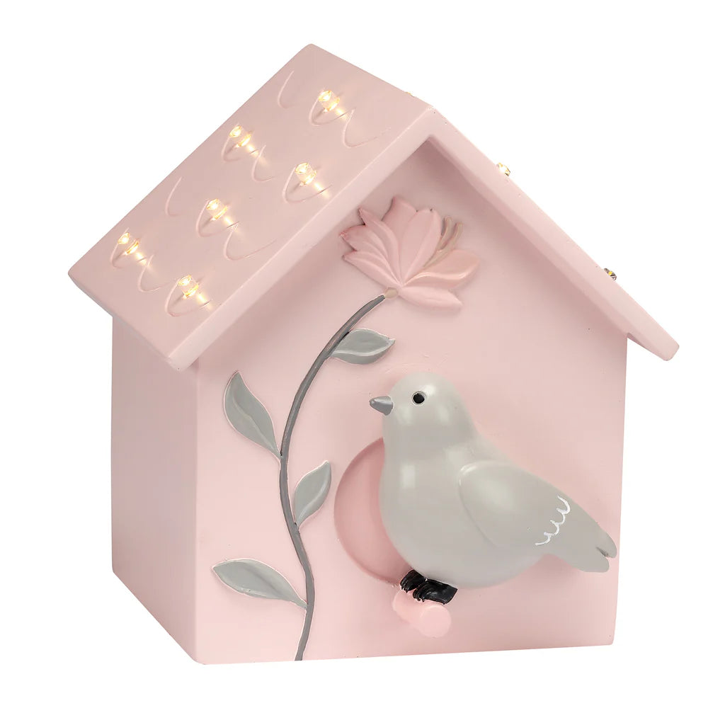 Petals Birdhouse Tabletop Night Light LED Lamp