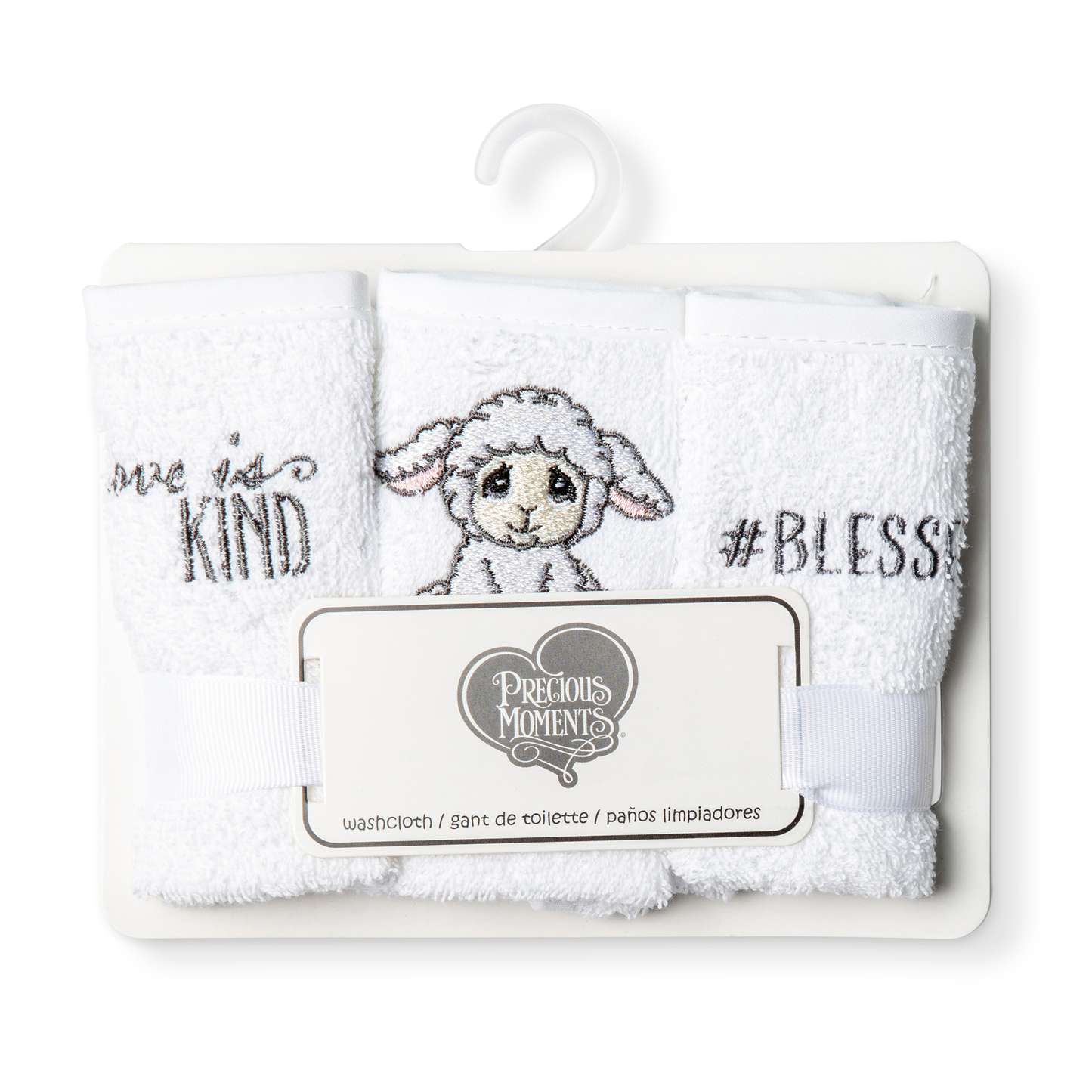 Precious Moments Washcloth 3-Pack - Lamb