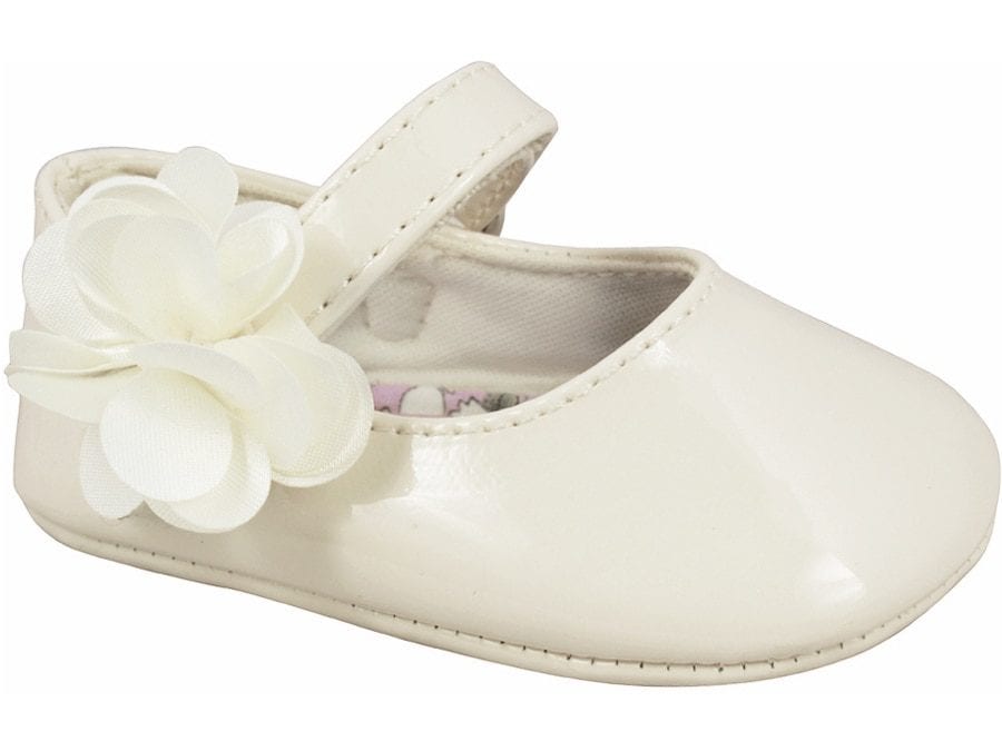 Baby Deer Ivory Mary Jean Dress Flat Shoes