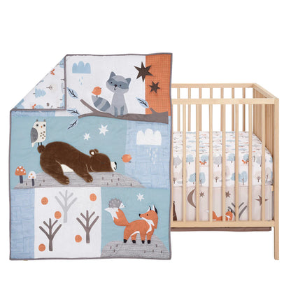 Bedtime Original Sleepytime Bear Woodland 3-Pc Crib Bedding Set