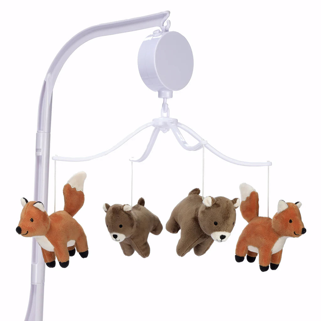 Bedtime Original Sleepytime Bear & Fox Musical Baby Crib Mobile