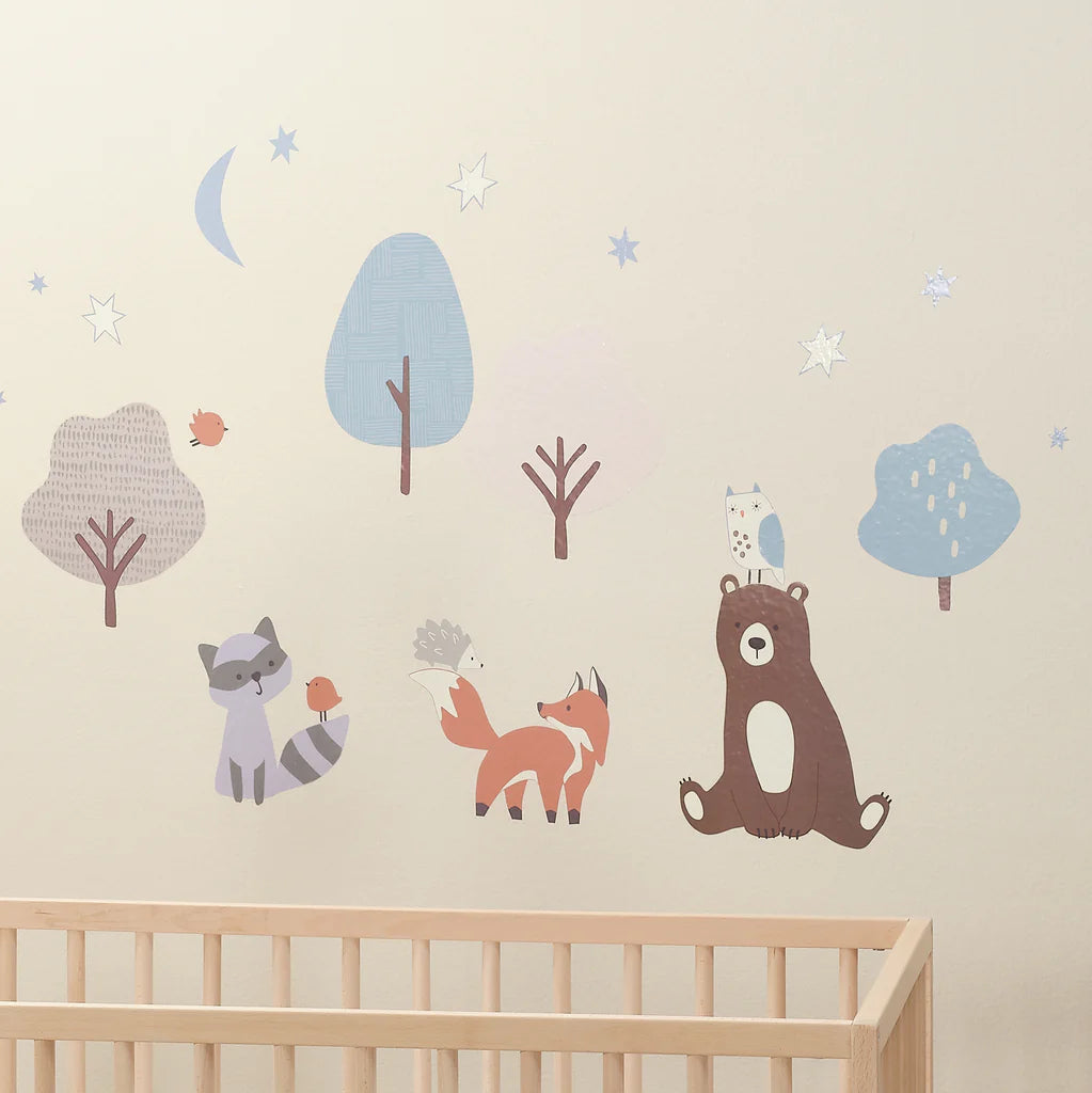 Bedtime Original Sleepytime Bear Woodland Animals Wall Decals/Stickers