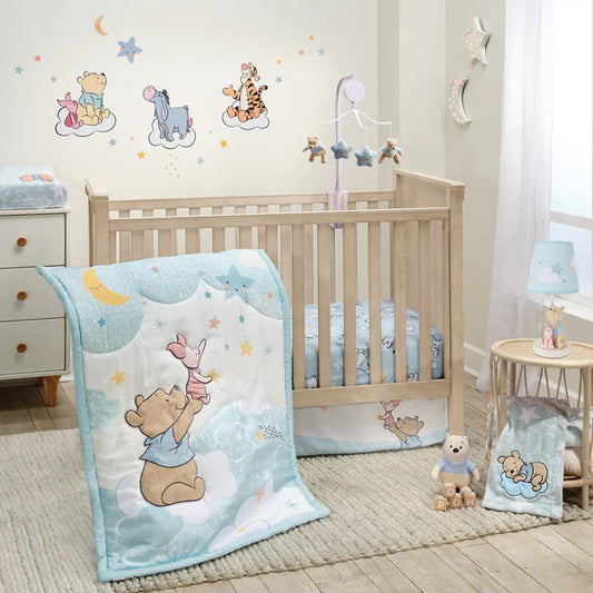 Disney Baby Starlight Pooh 3-Pieces Bedding Set