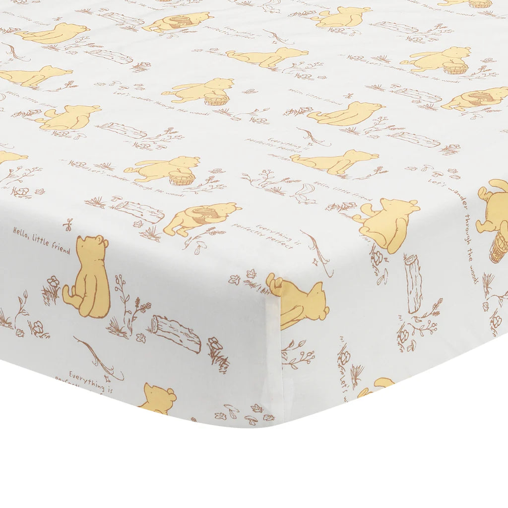 Lambs & Ivy Disney Baby Storytime Pooh 3-Piece Crib Bedding Set