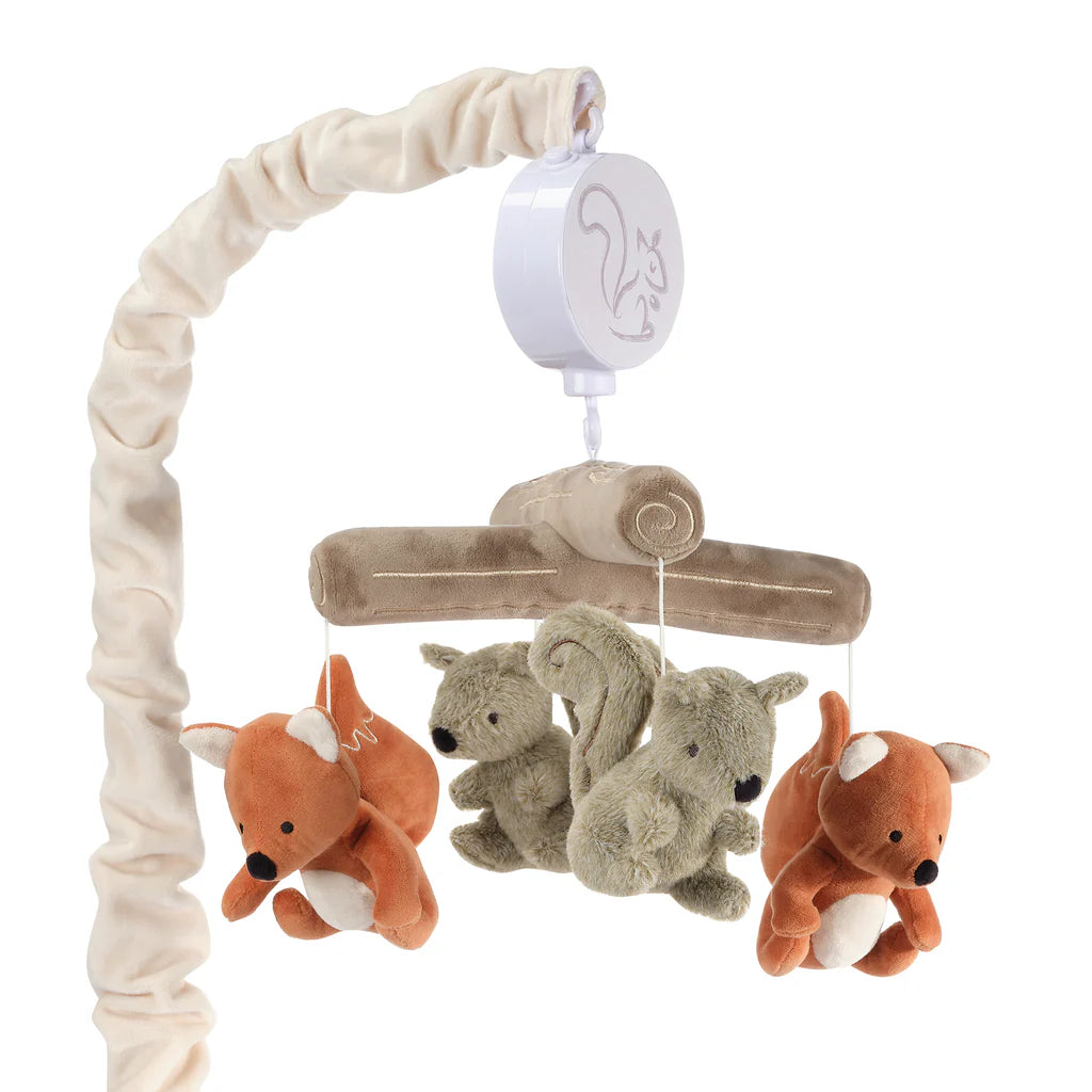 Lambs & Ivy Treetop Fox & Squirrel Woodland Musical Mobile