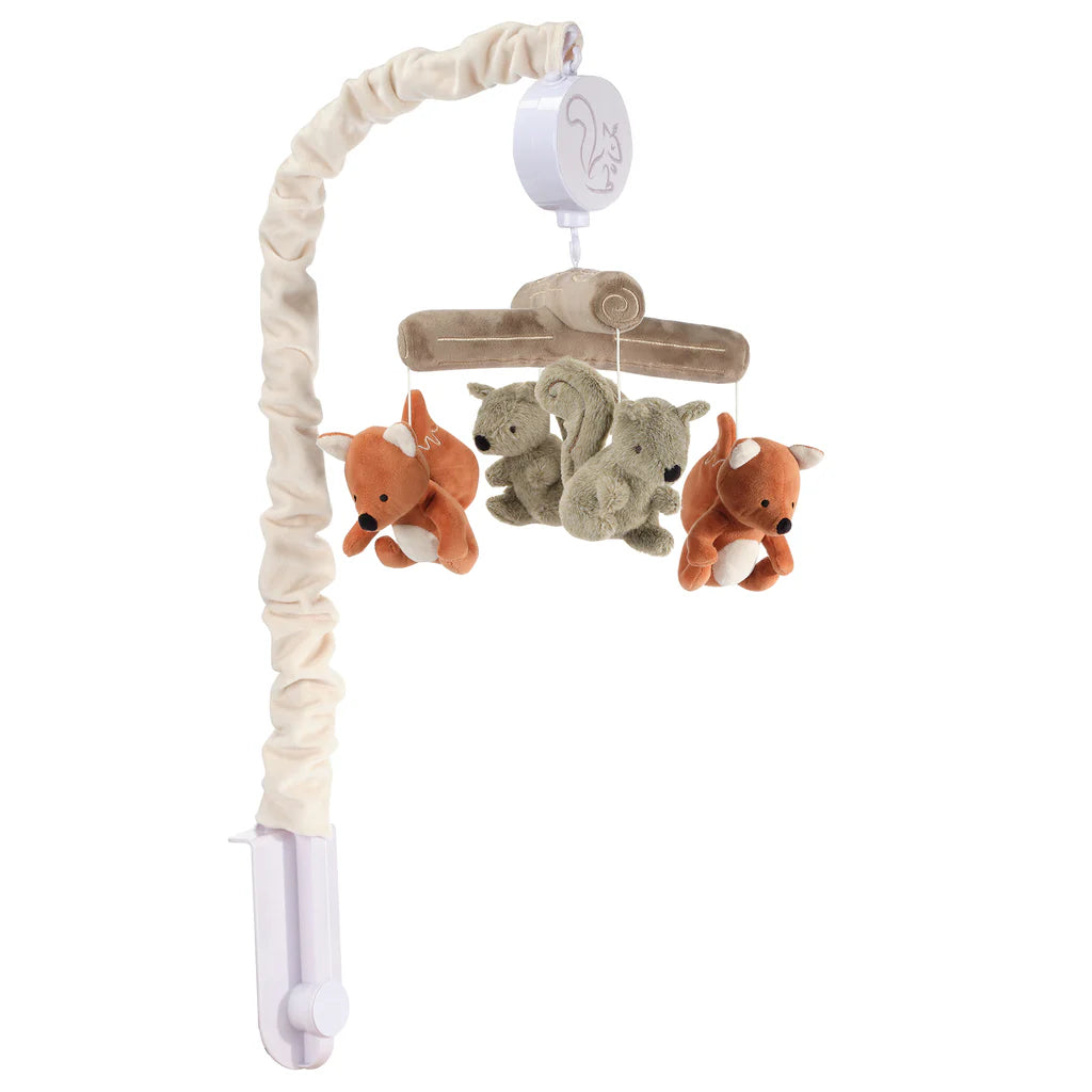 Lambs & Ivy Treetop Fox & Squirrel Woodland Musical Mobile