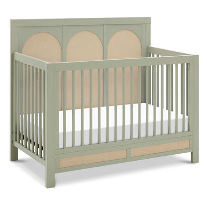 Namesake Eloise 4-in-1 Convertible Crib in French Sage and Performance Sand Eco-Weave