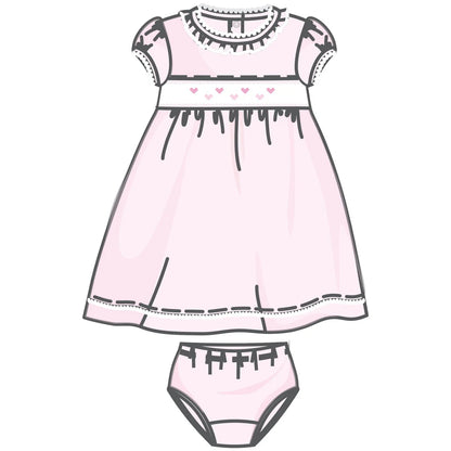 Magnolia Valentine's Classics Smocked Short Sleeve Dress