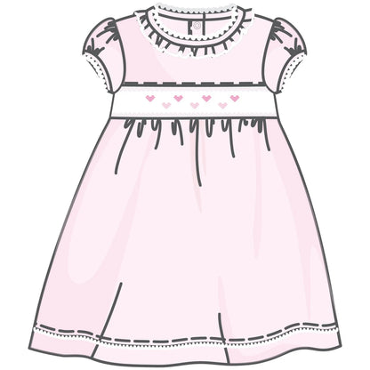 Magnolia Valentine's Classics Smocked Short Sleeve Dress