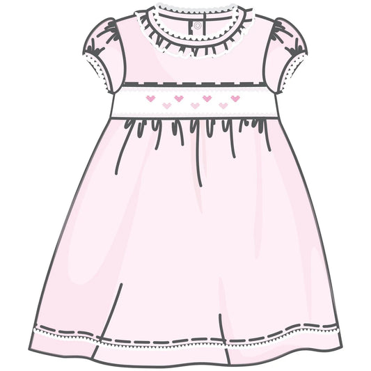 Magnolia Valentine's Classics Smocked Short Sleeve Dress