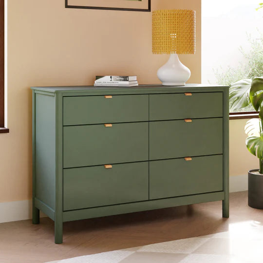 Babyletto Bondi 6-Drawer Assembled Dresser in Forest Green