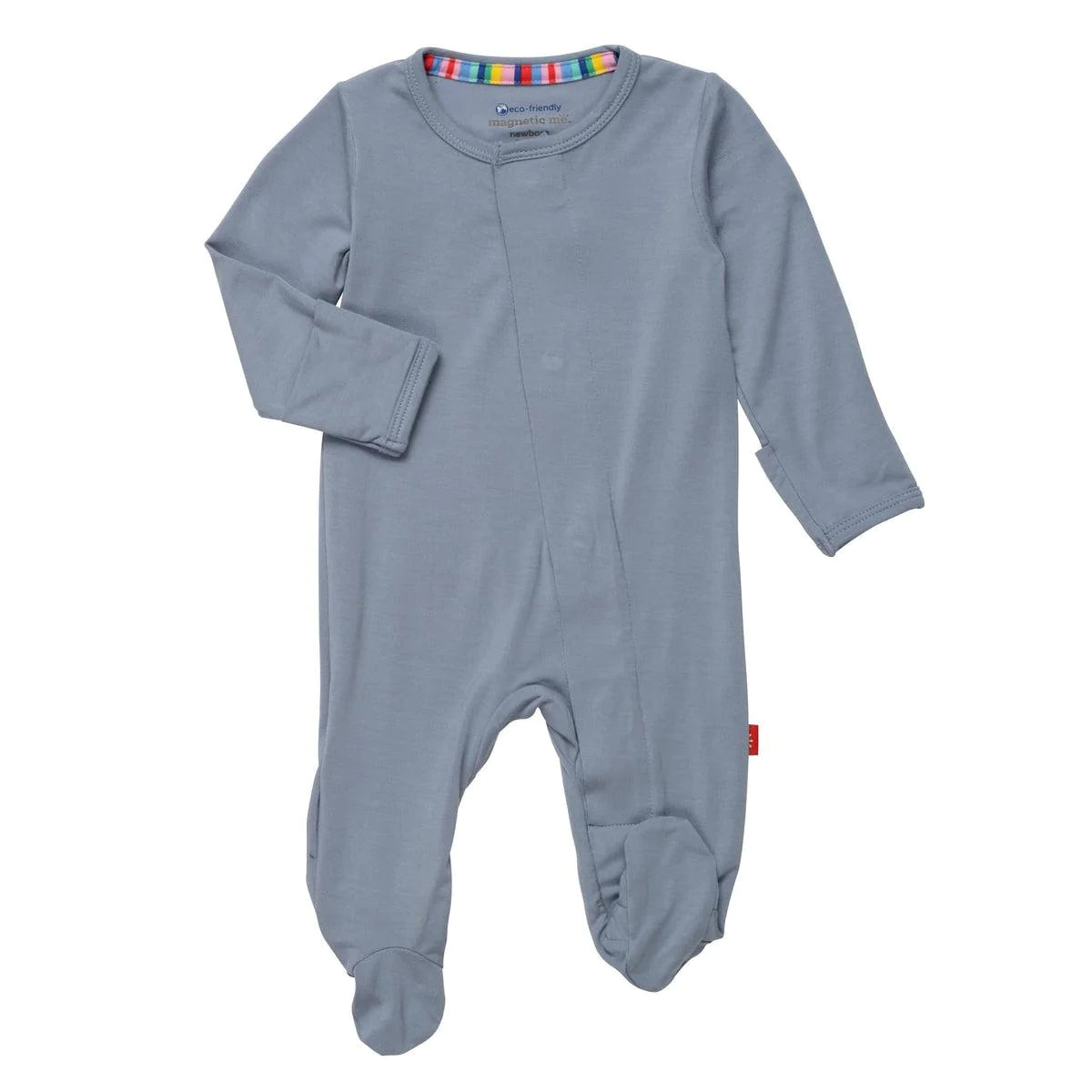 Boy Winter Sky Footies-Solid