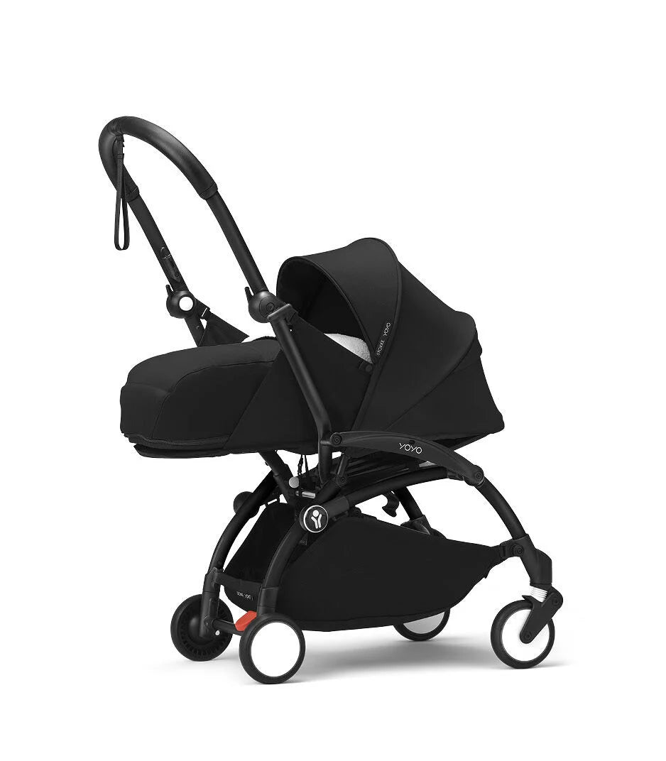 Stokke YOYO Stroller Bundle w Newborn & Car Seat Adapter-Black