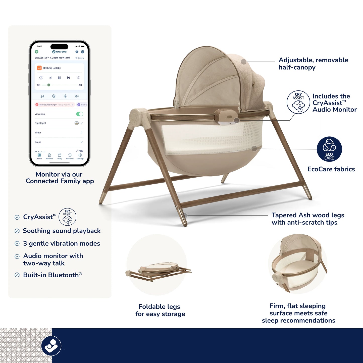 Maxi Cosi Sibia Bassinet, Natural Heritage