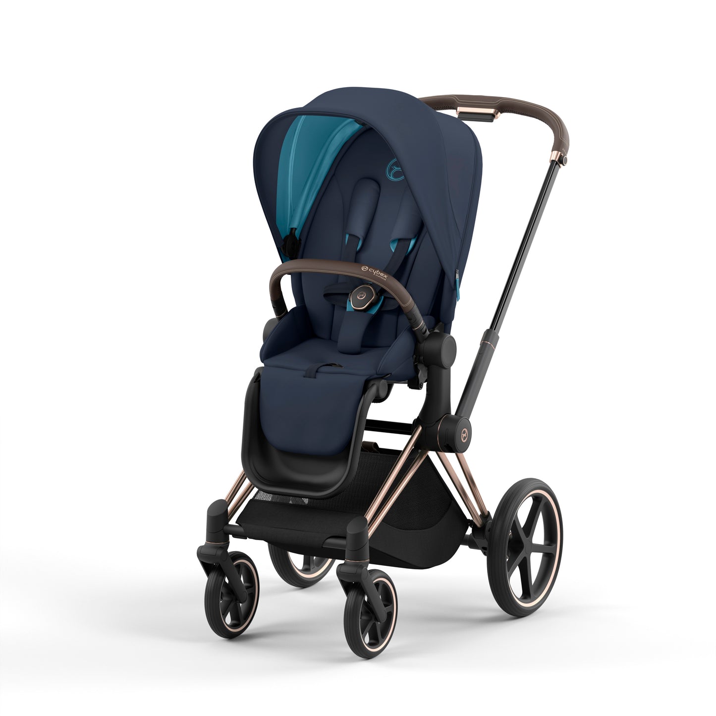 Cybex PRIAM 4 Stroller - Rose Gold/Brown Frame