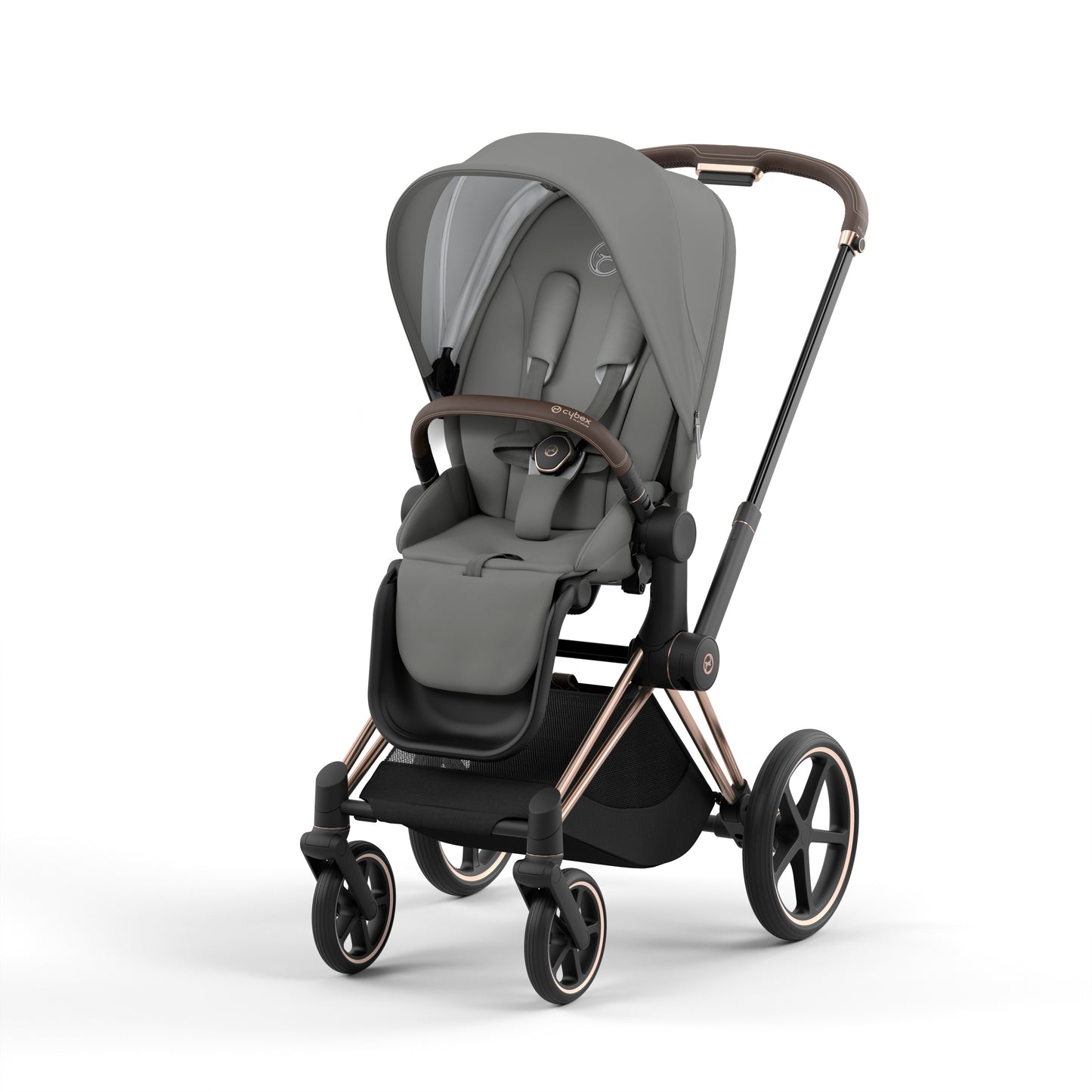 Cybex PRIAM 4 Stroller - Rose Gold/Brown Frame